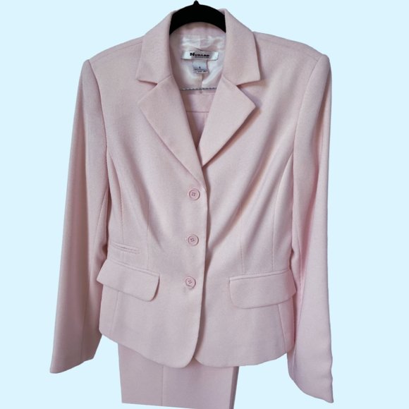Peter Nygard 2 Piece Pale Pink Pantsuit Size 6 - Picture 2 of 4